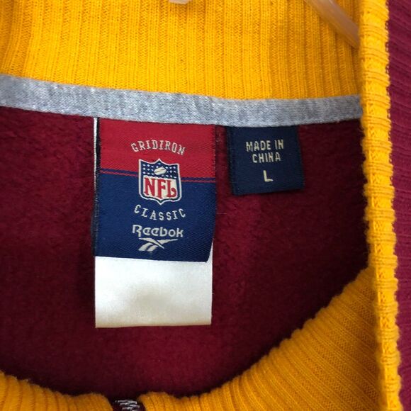 Vintage Redskins Varsity Style Jacket, Indian Logo, Reebok on Gridiron NFL Tag L - Picture 5 of 12